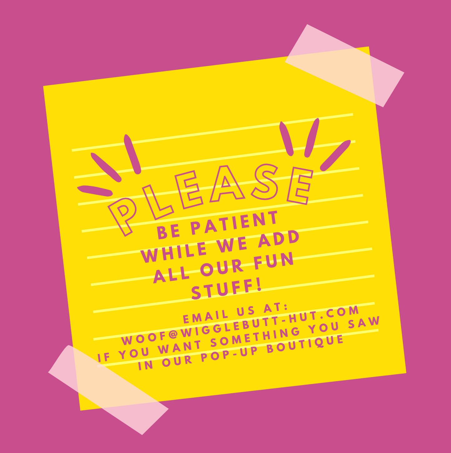 More items on the way