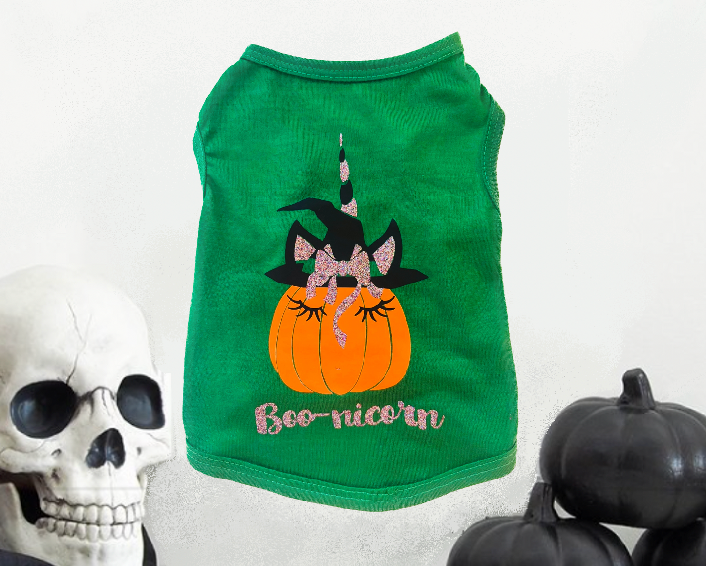 "Boo-nicorn"  halloween pet tee