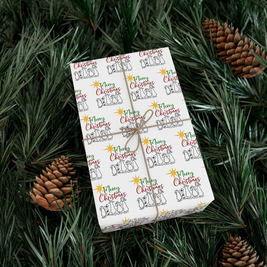 Faithful Dogs Christmas Wrapping Paper
