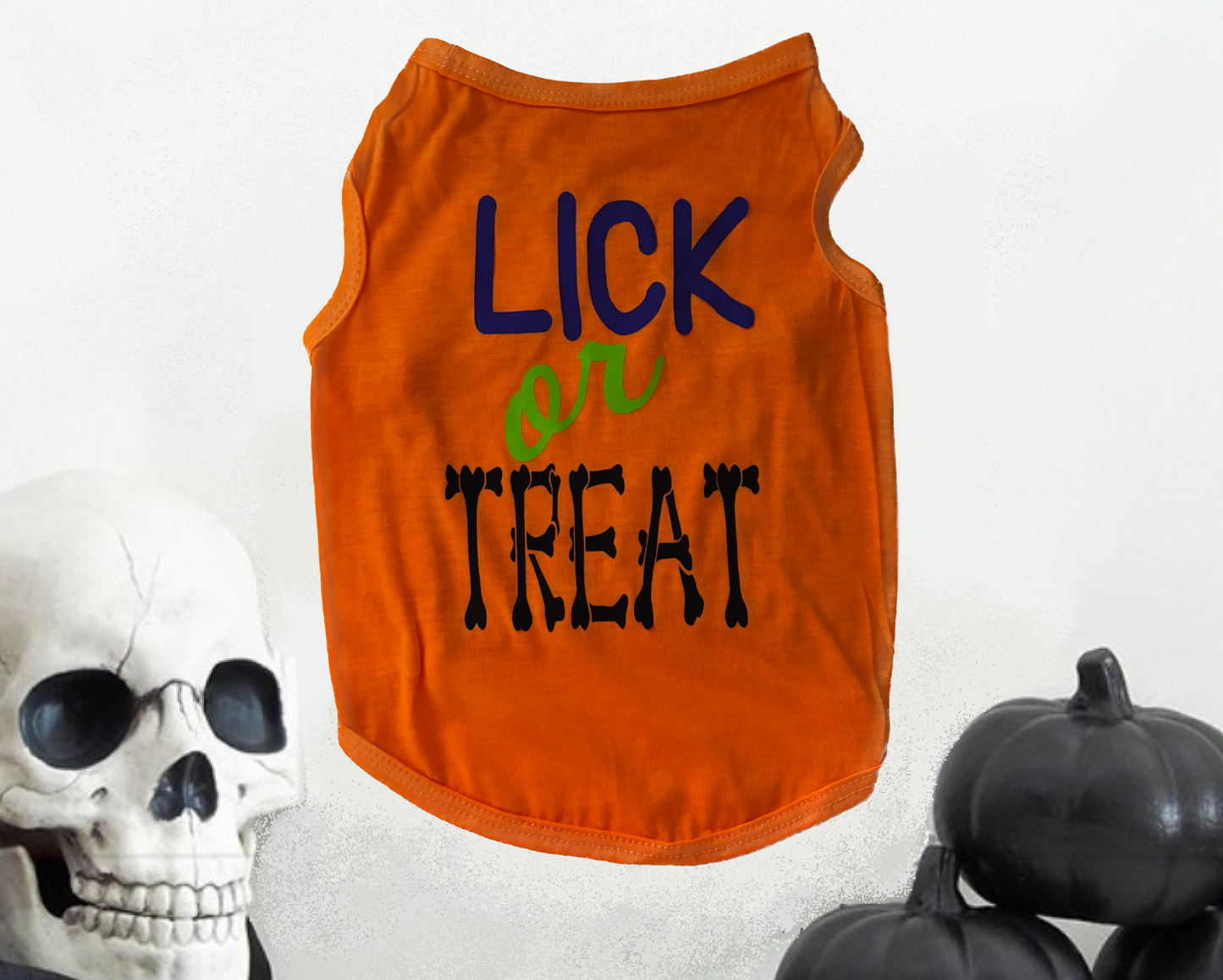 "Lick or Treat" pet tee